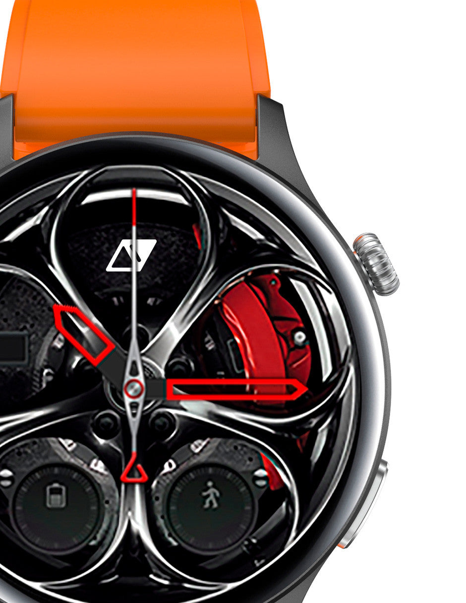 Smartwatch Nu Nordic Race F1 con Correa Silicon Naranja