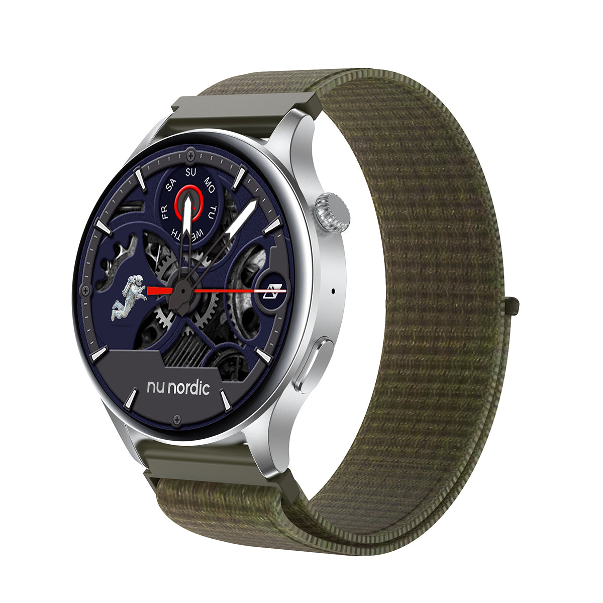 Smartwatch Nu Nordic Race F1 Correa de Nylon Verde