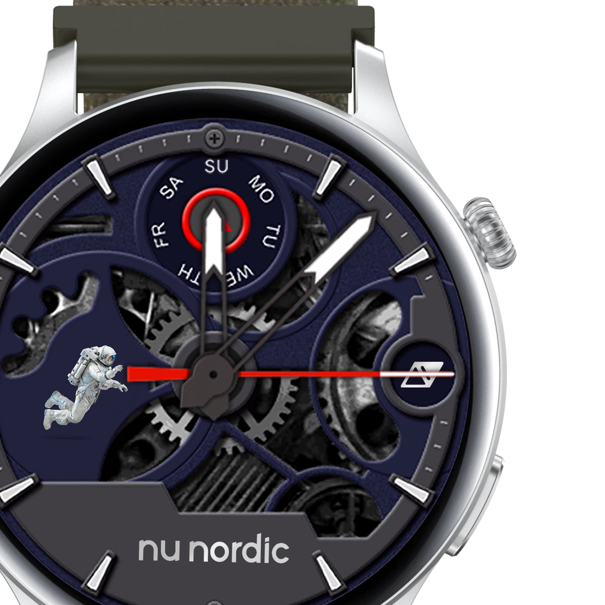 Smartwatch Nu Nordic Race F1 Correa de Nylon Verde