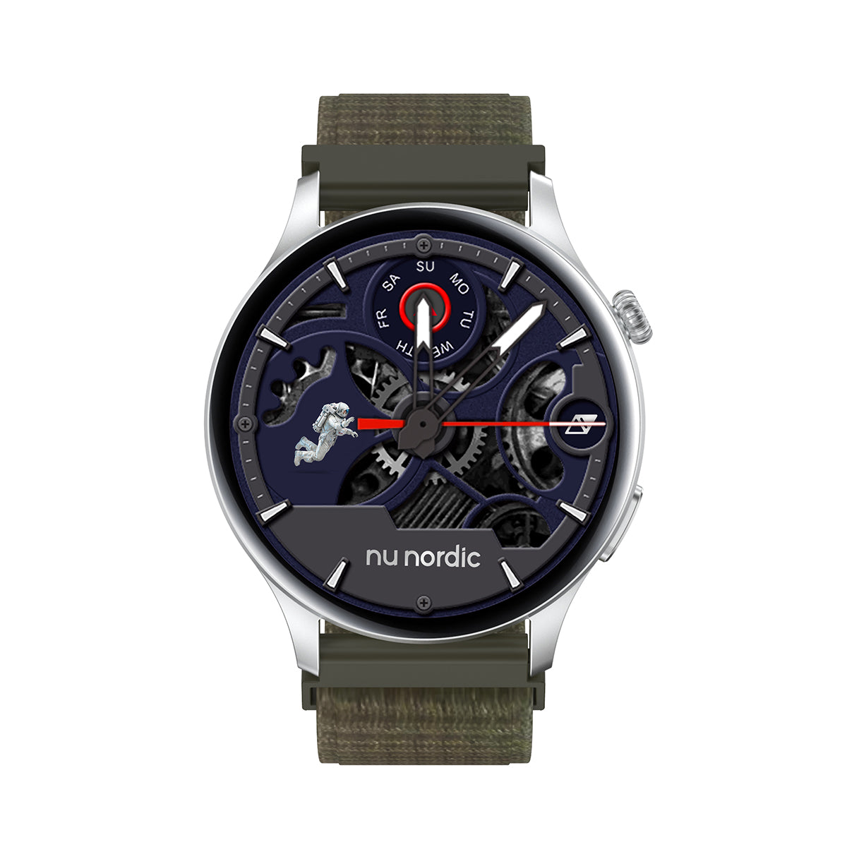 Smartwatch Nu Nordic Race F1 Correa de Nylon Verde