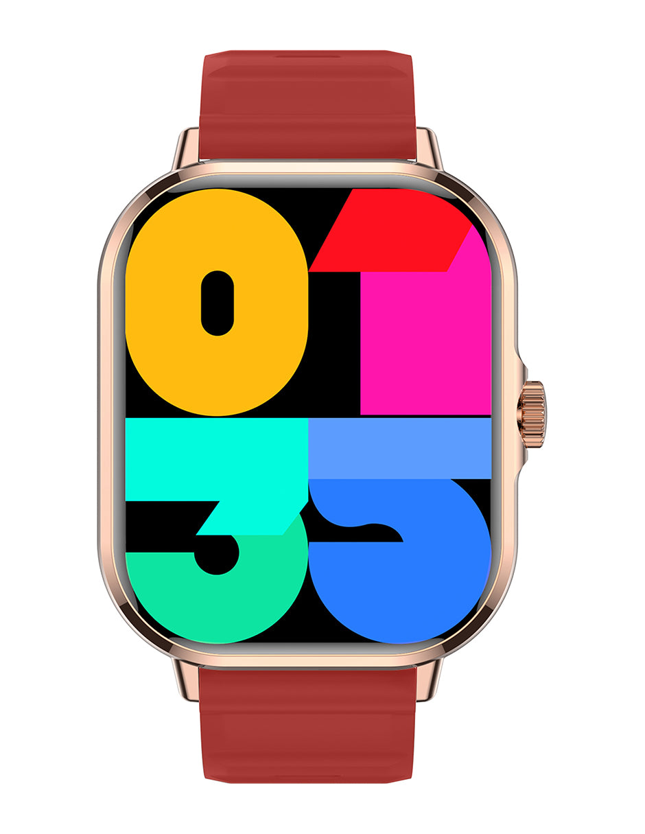 Smartwatch Nu Nordic Sport Travel con Correa de Silicon Rosa y Caja Dorado