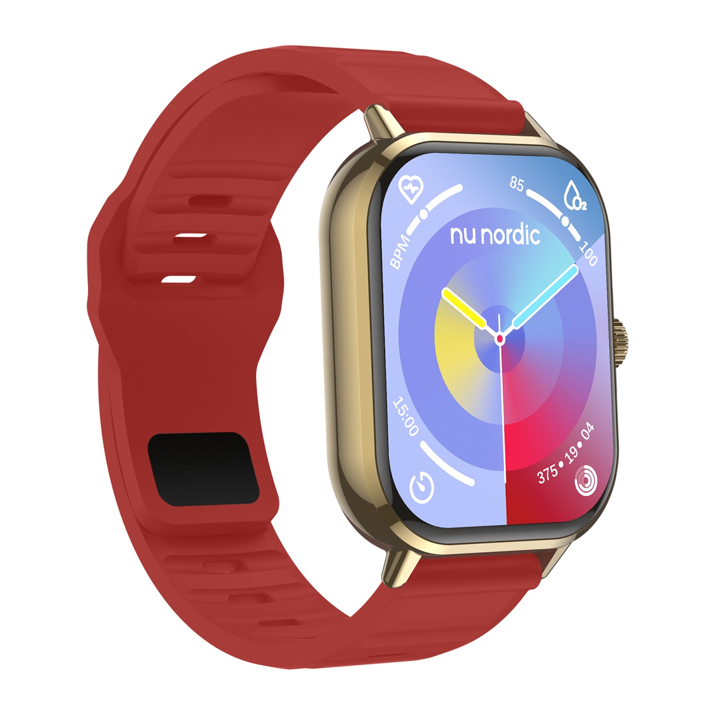 Smartwatch Nu Nordic Sport Travel con Correa de Silicón y Caja Dorado