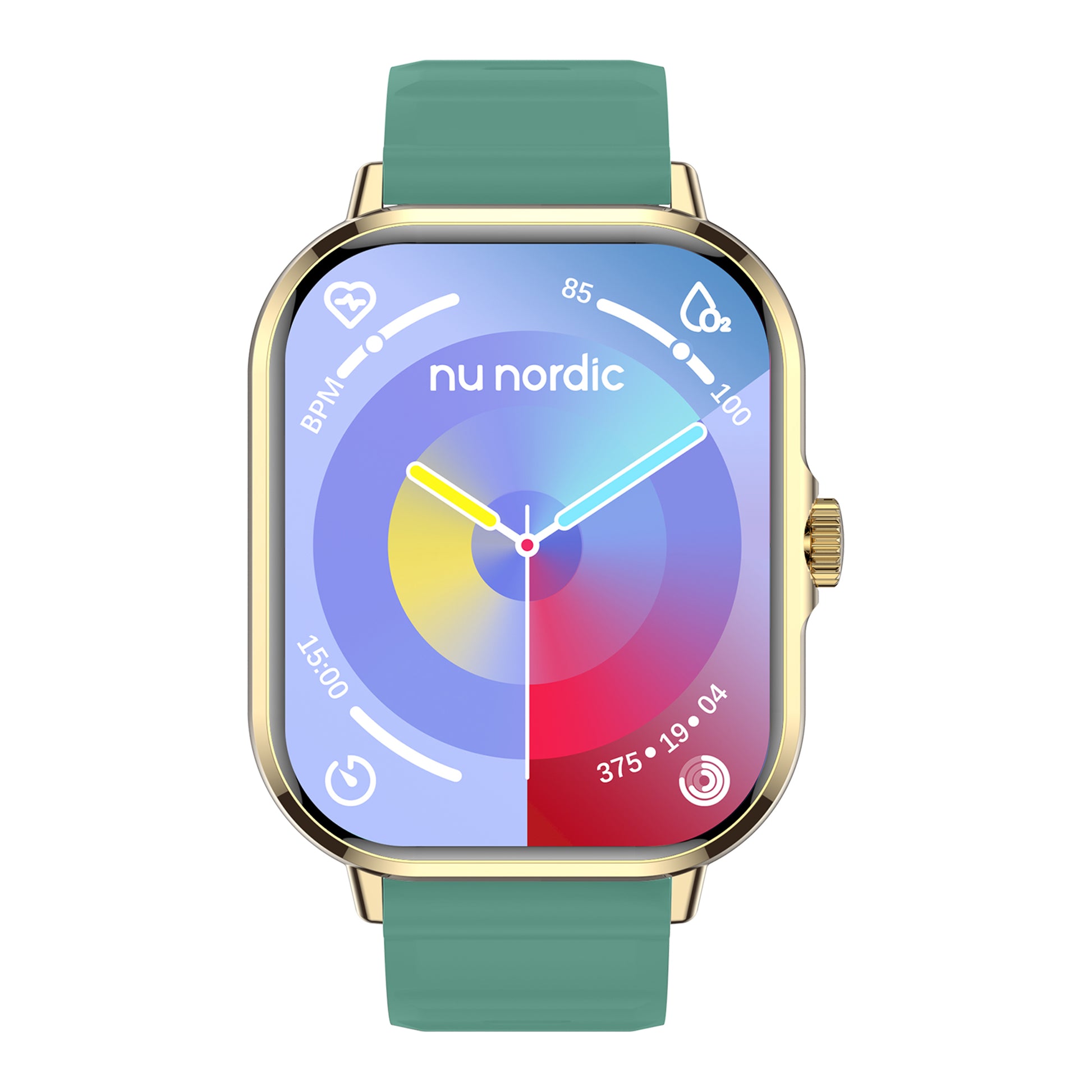 Smartwatch Nu Nordic Sport Travel con Correa de Silicon Color Verde