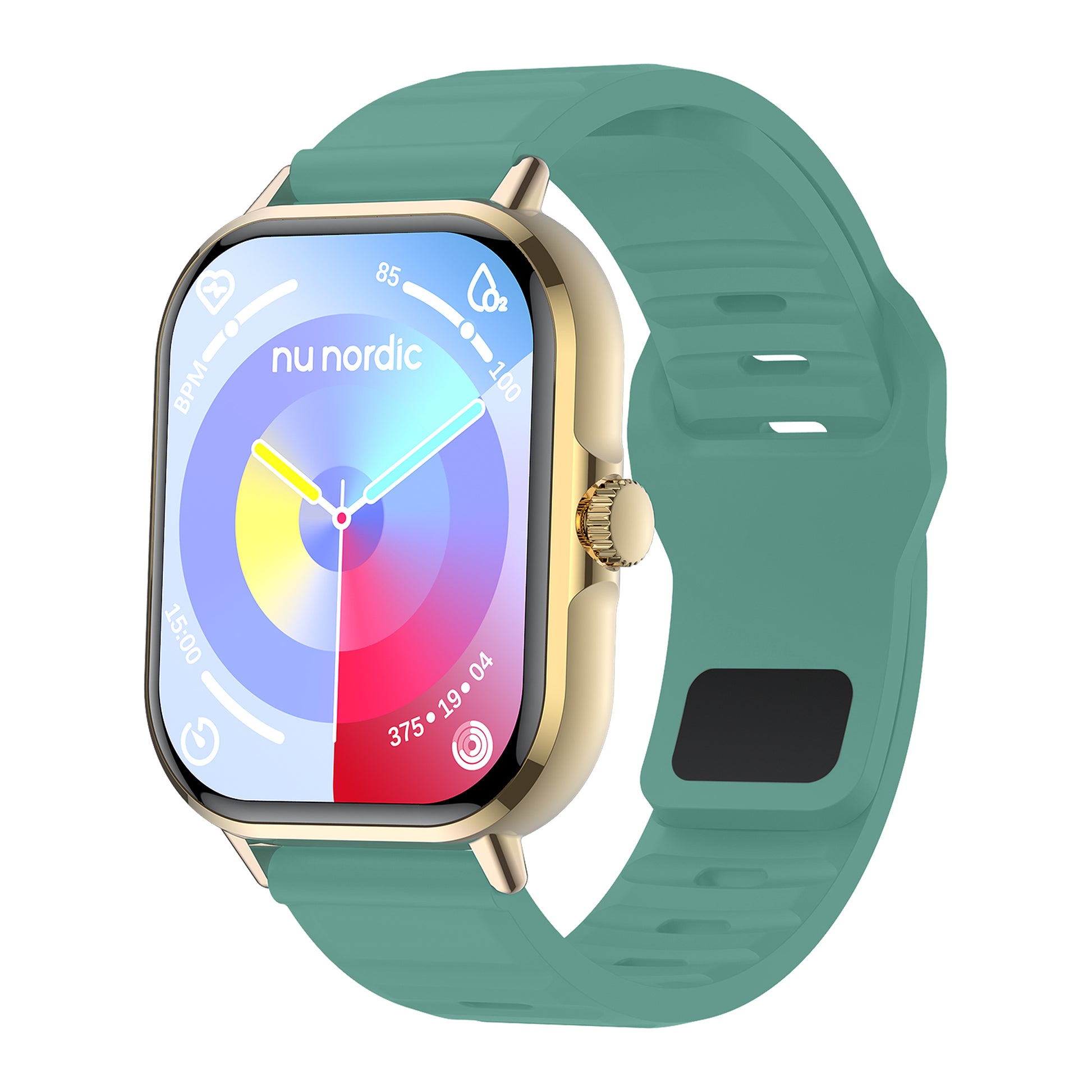 Smartwatch Nu Nordic Sport Travel con Correa de Silicon Color Verde