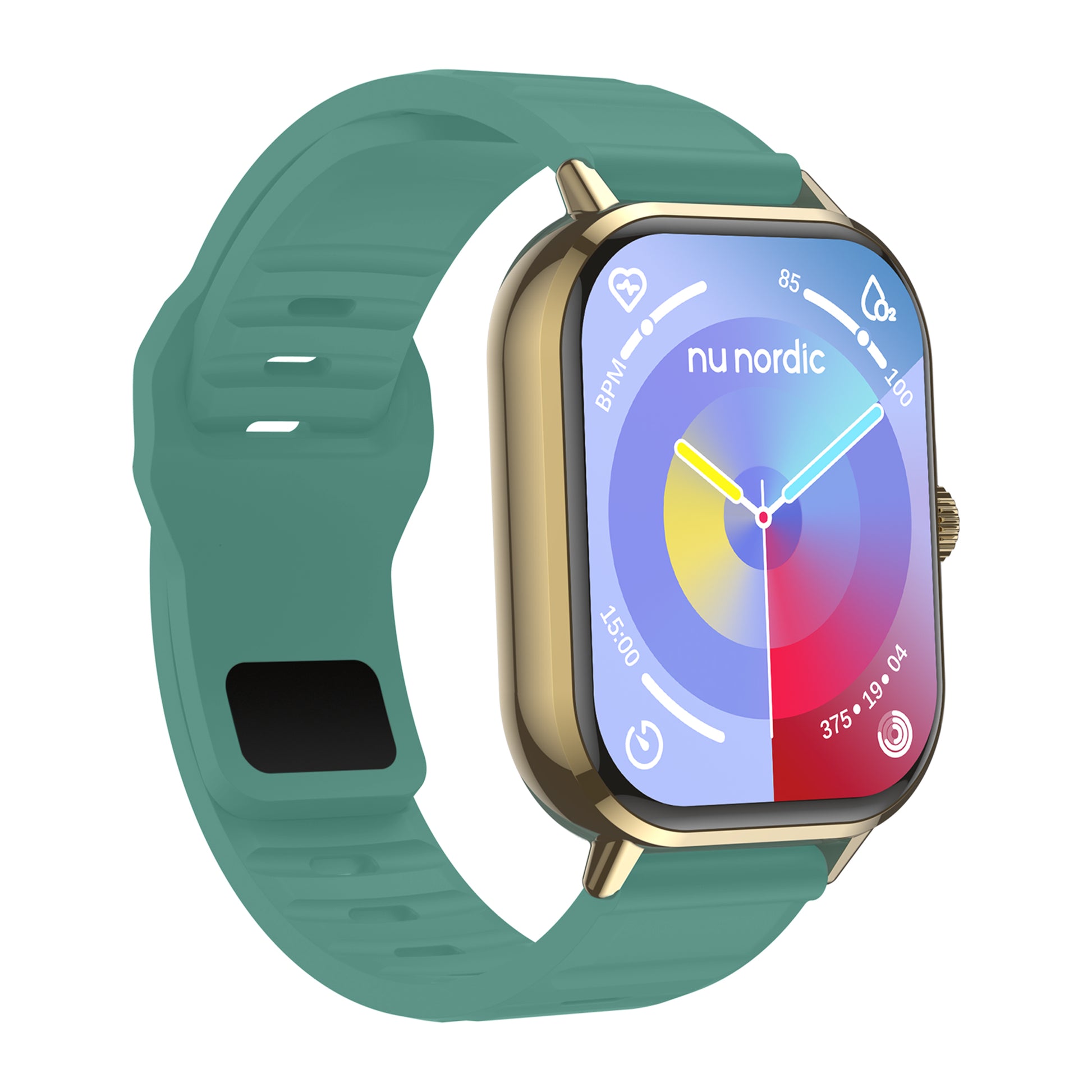 Smartwatch Nu Nordic Sport Travel con Correa de Silicon Color Verde