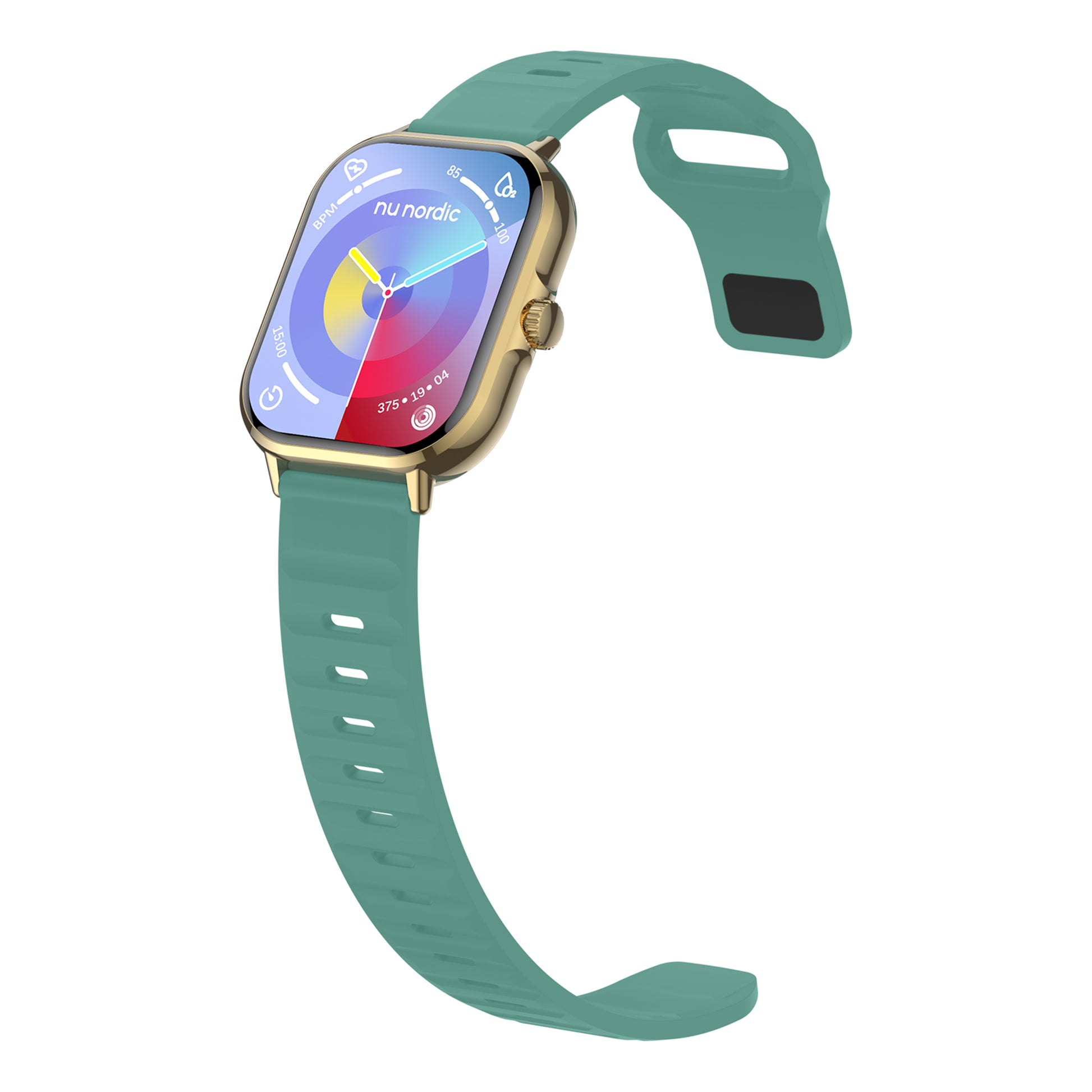 Smartwatch Nu Nordic Sport Travel con Correa de Silicon Color Verde