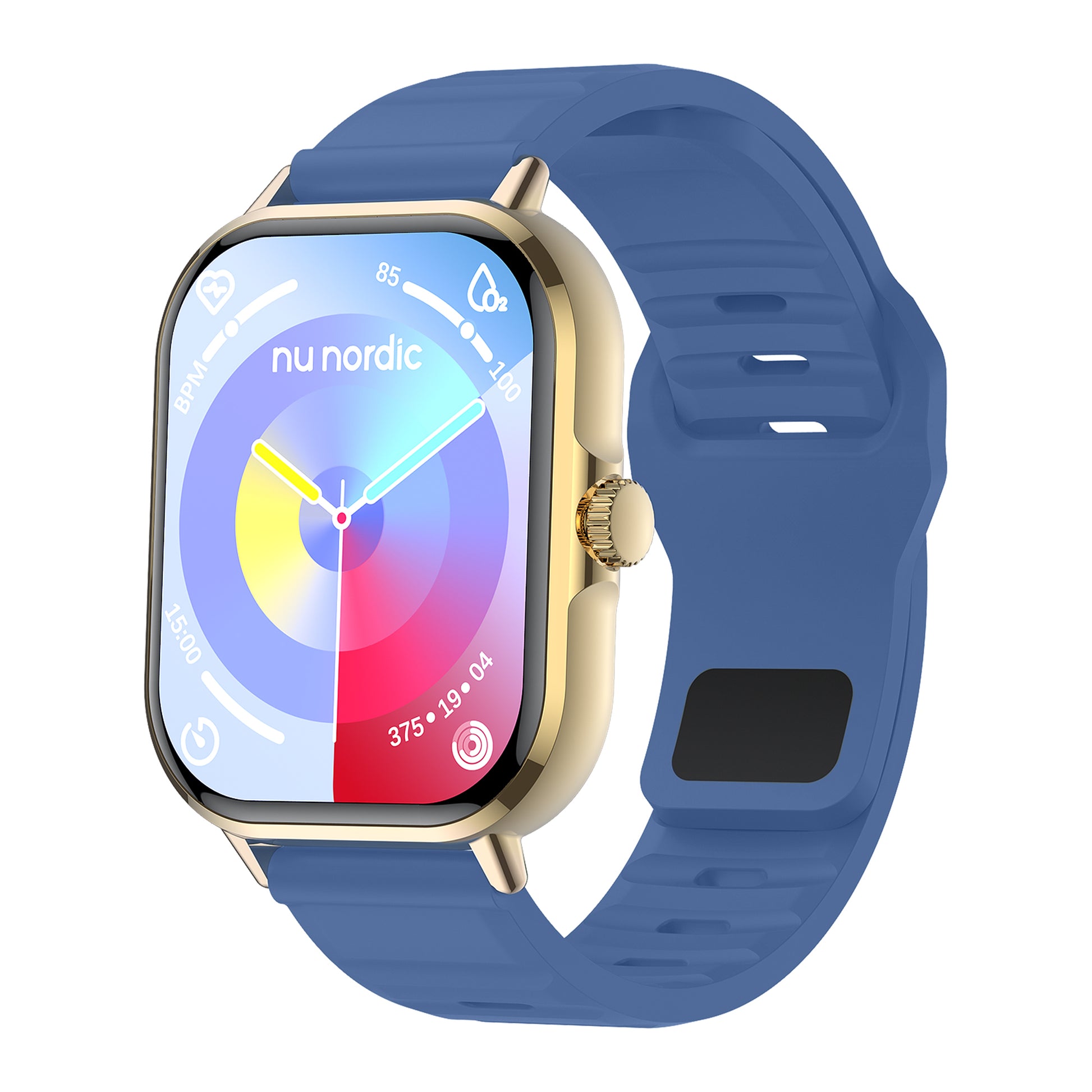 Smartwatch Nu Nordic Sport Travel con Correa de Silicon Azul