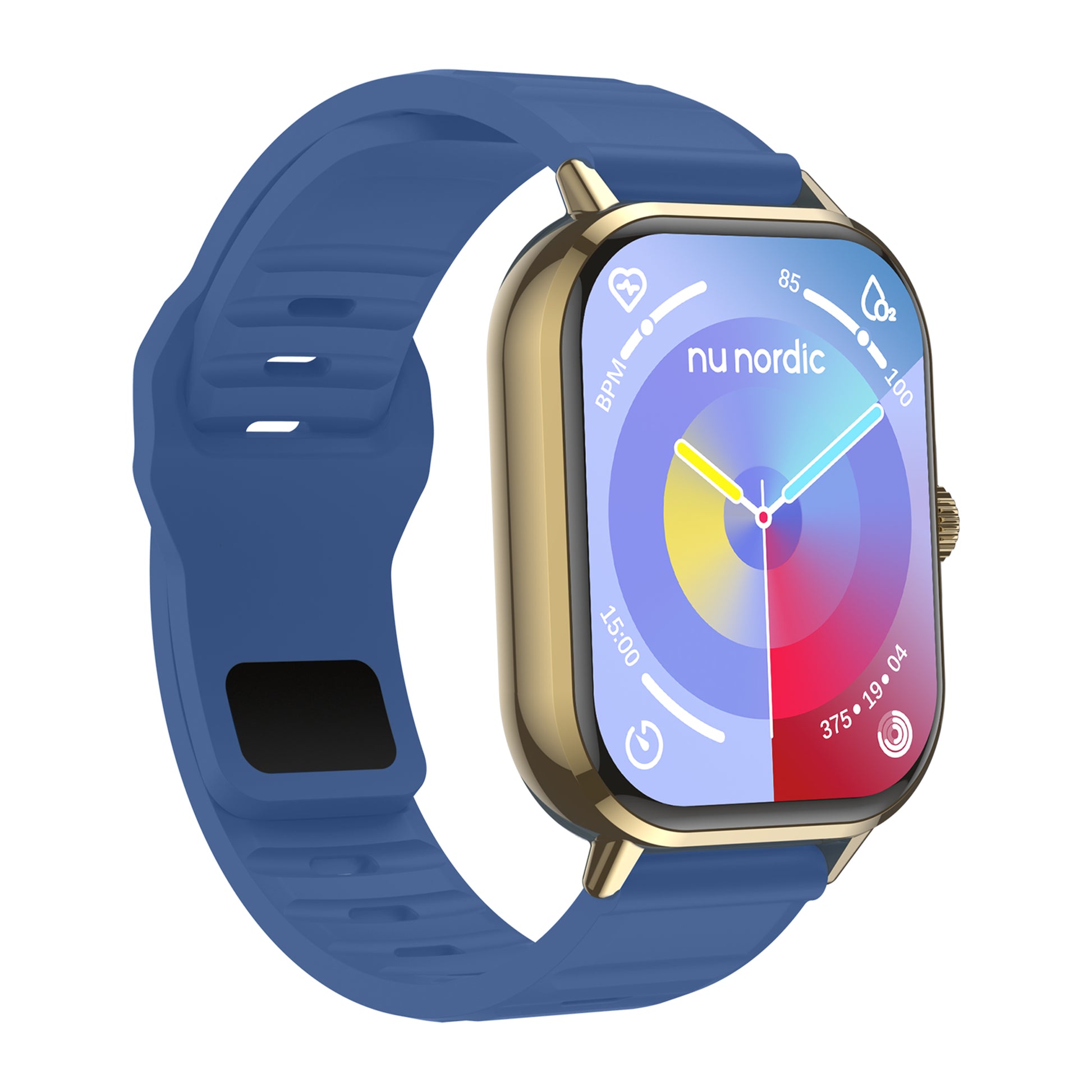 Smartwatch Nu Nordic Sport Travel con Correa de Silicon Azul