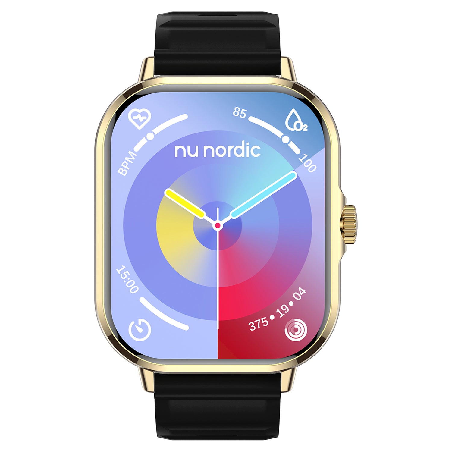 Smartwatch Nu Nordic Sport Travel con Correa de Silicon Negro