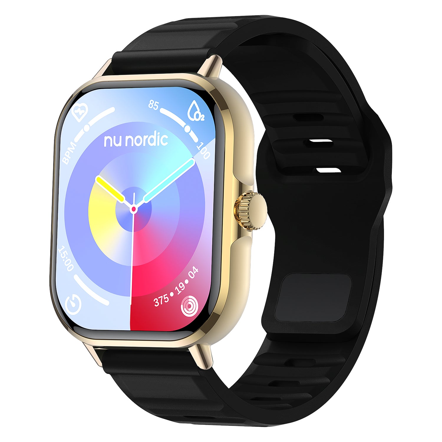 Smartwatch Nu Nordic Sport Travel con Correa de Silicon Negro