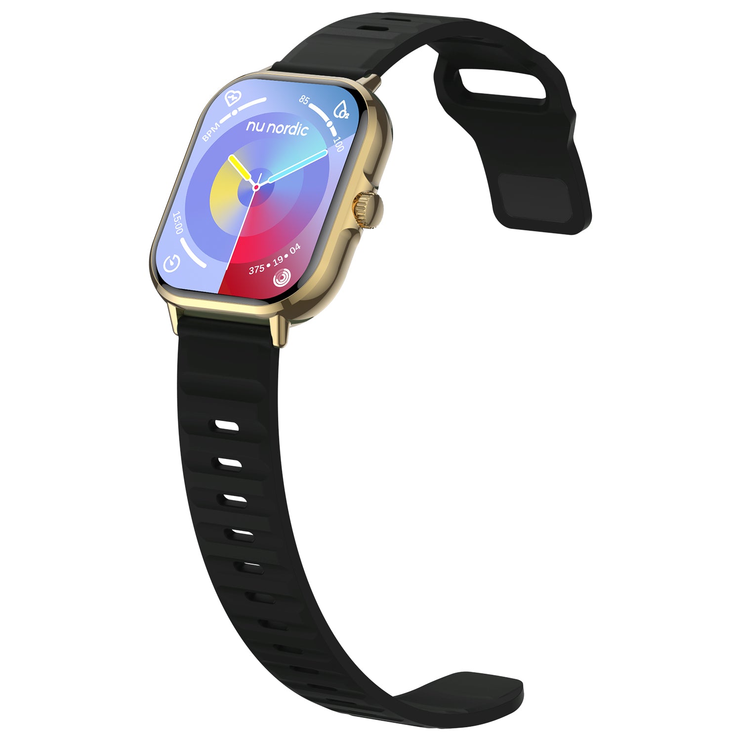 Smartwatch Nu Nordic Sport Travel con Correa de Silicon Negro