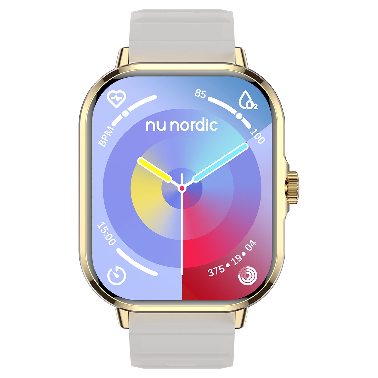 Smartwatch Nu Nordic Sport Travel con Correa de Silicon Blanco