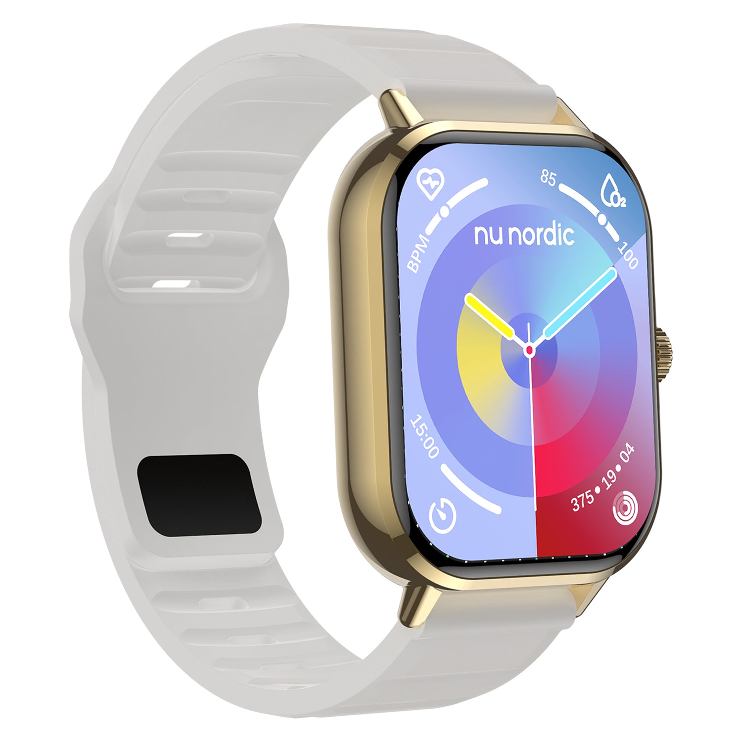 Smartwatch Nu Nordic Sport Travel con Correa de Silicon Blanco