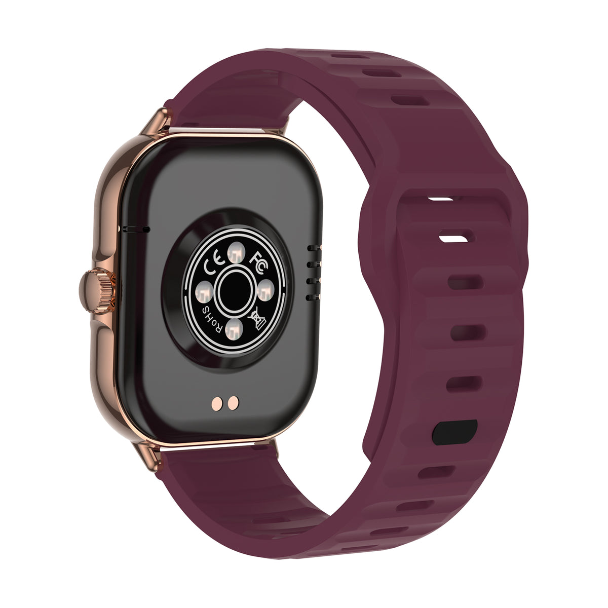 Smartwatch Nu Nordic Sport Travel con Correa de Silicon Rosa y Caja Dorado