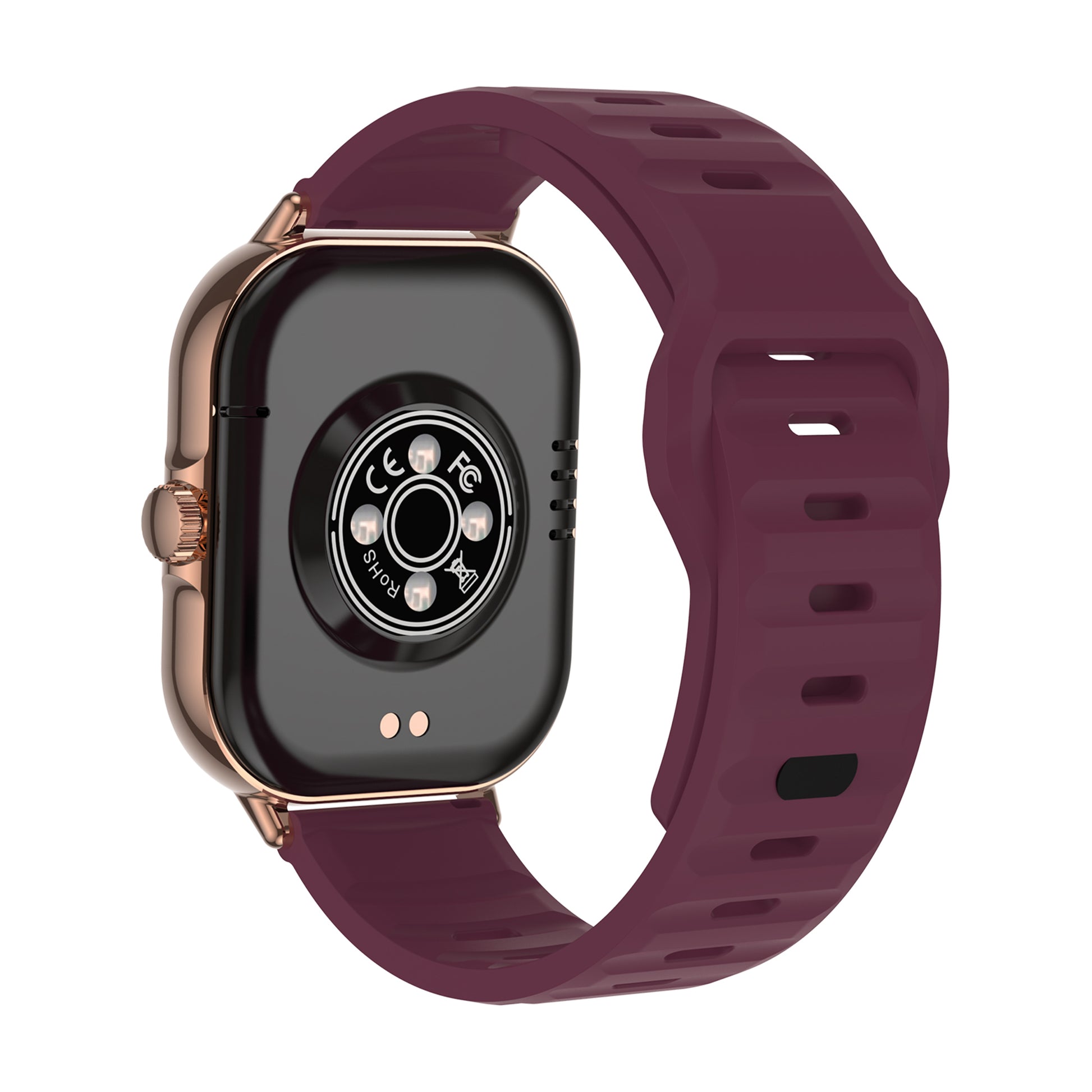 Smartwatch Nu Nordic Sport Travel con Correa de Silicon Rosa y Caja Dorado