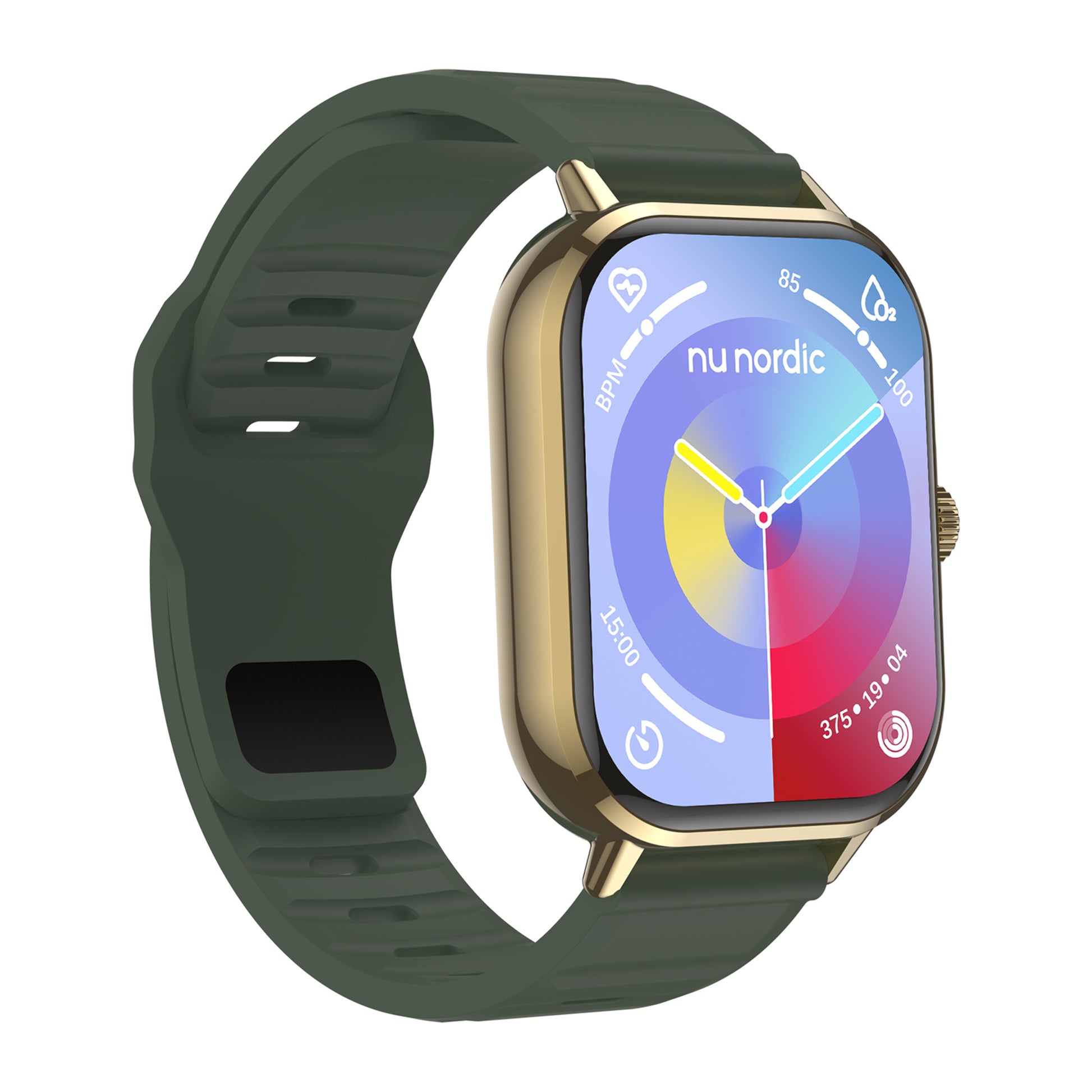 Smartwatch Nu Nordic Sport Travel con Correa de Silicon Color Verde