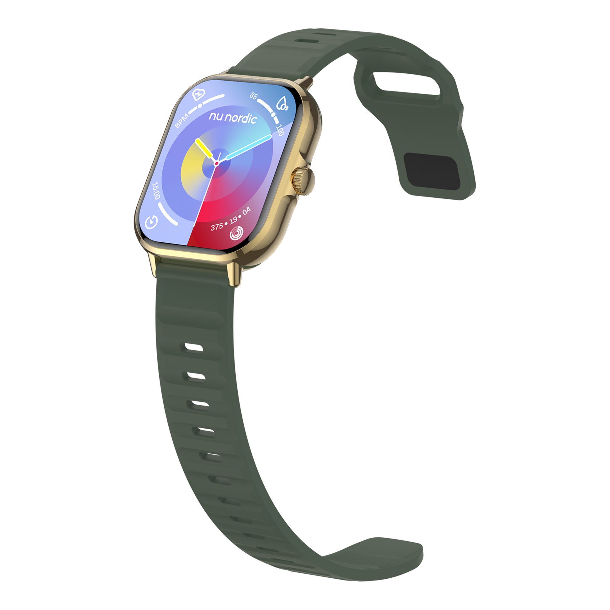 Smartwatch Nu Nordic Sport Travel con Correa de Silicon Color Verde