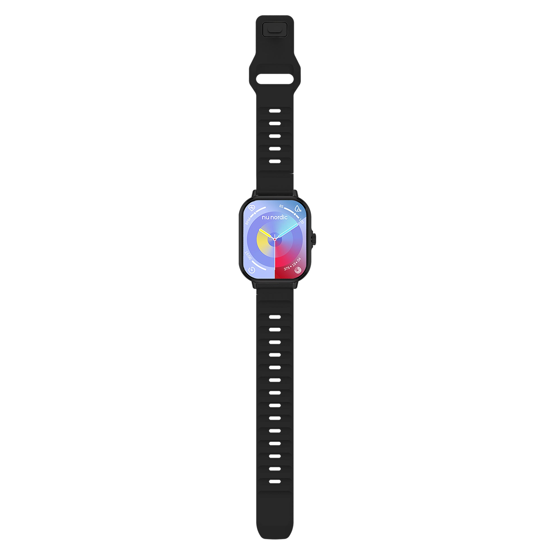 Smartwatch Nu Nordic Sport Travel con Correa de Silicon Negro