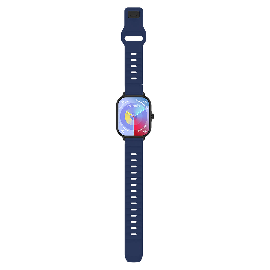 Smartwatch Nu Nordic Sport Travel con Correa de Silicon Azul
