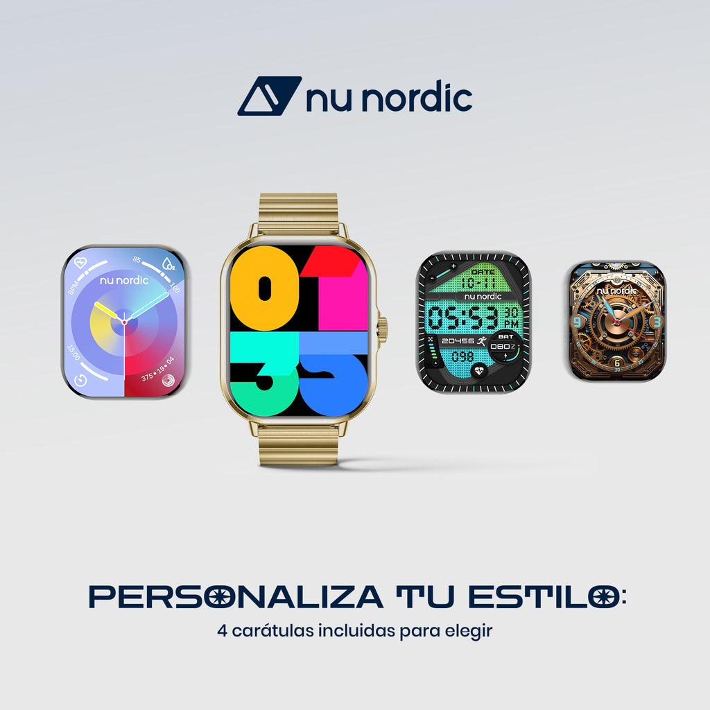 Smartwatch Nu Nordic Sport Travel con  Expansiible de Acero Inoxidable