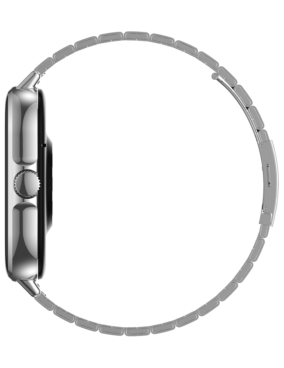 Smartwatch Nu Nordic Sport Travel con  Expansiible de Acero Inoxidable Plateado