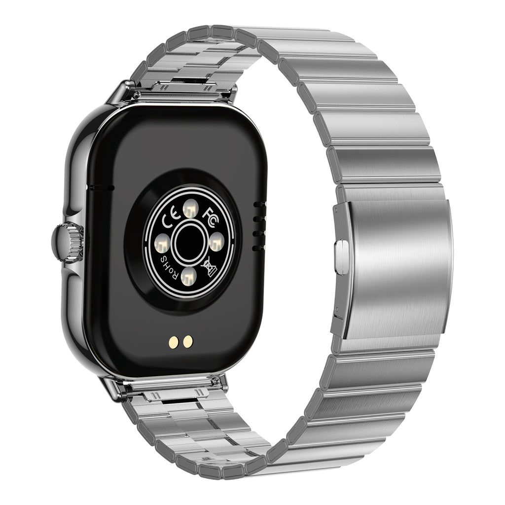 Smartwatch Nu Nordic Sport Travel con  Expansiible de Acero Inoxidable Plateado