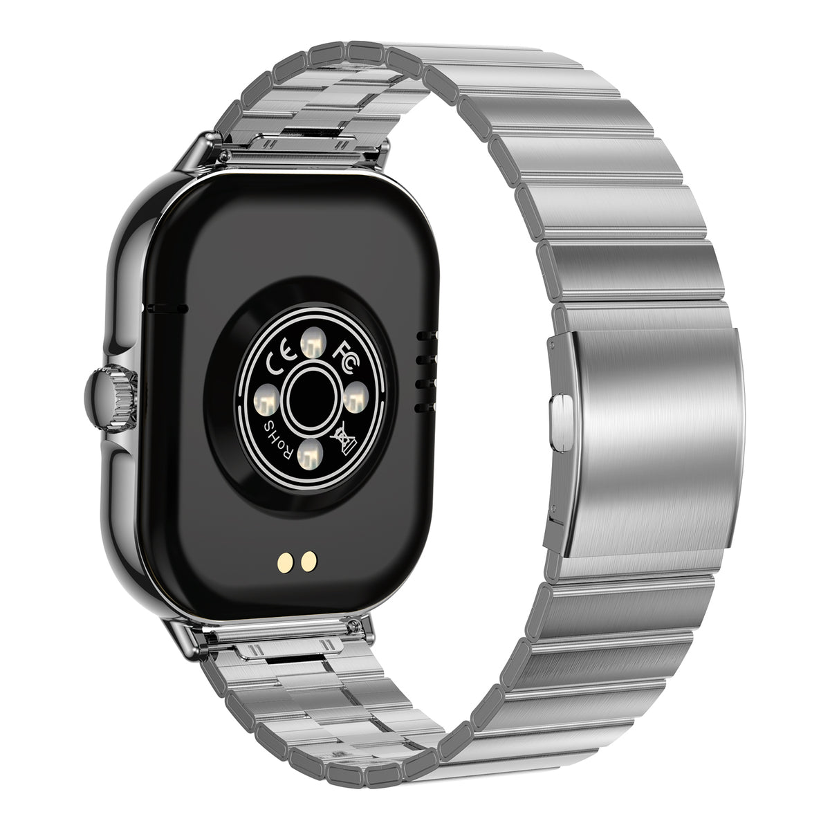 Smartwatch Nu Nordic Sport Travel con  Expansiible de Acero Inoxidable Plateado