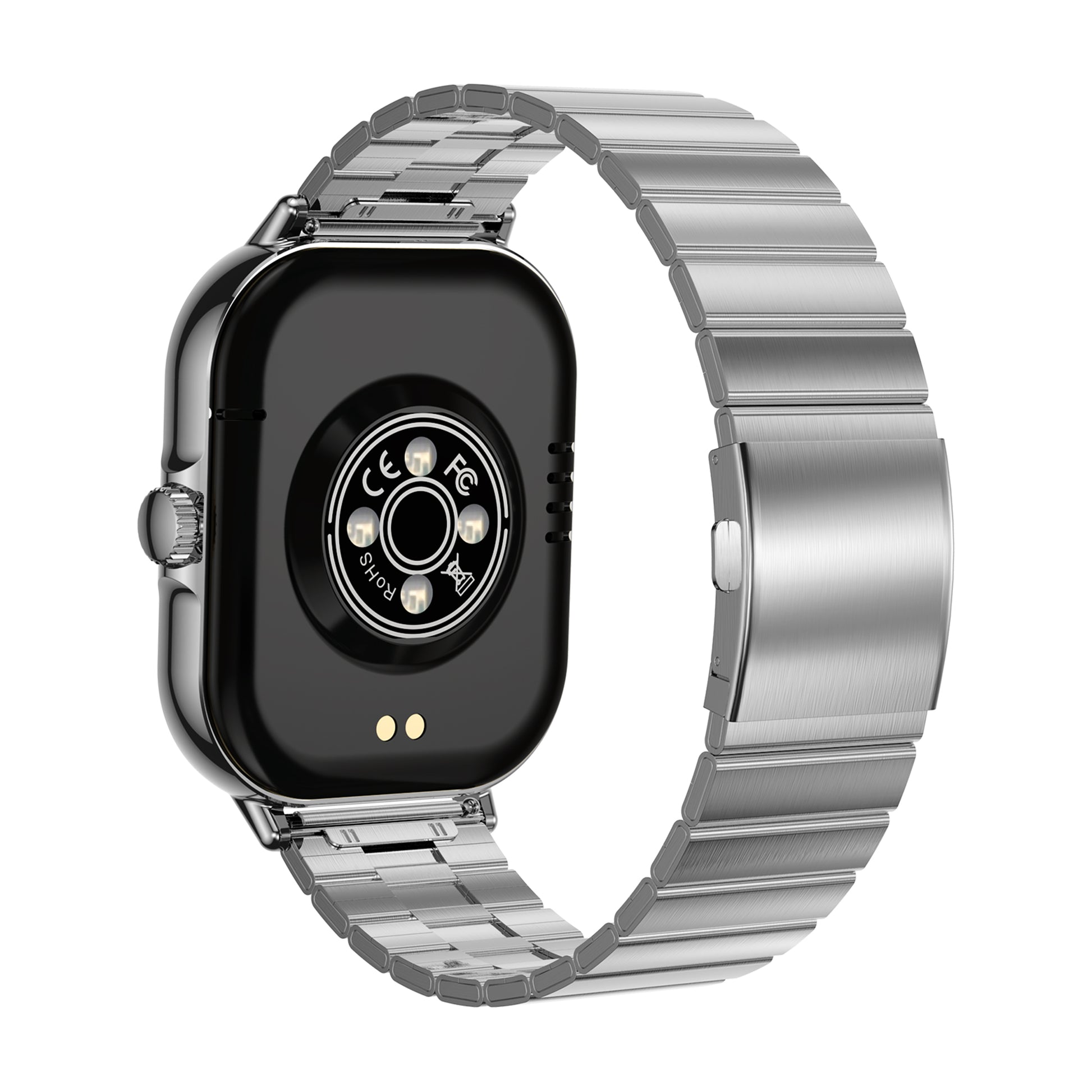 Smartwatch Nu Nordic Sport Travel Correa Tipo Jubilee de Acero Inoxidable Plateado
