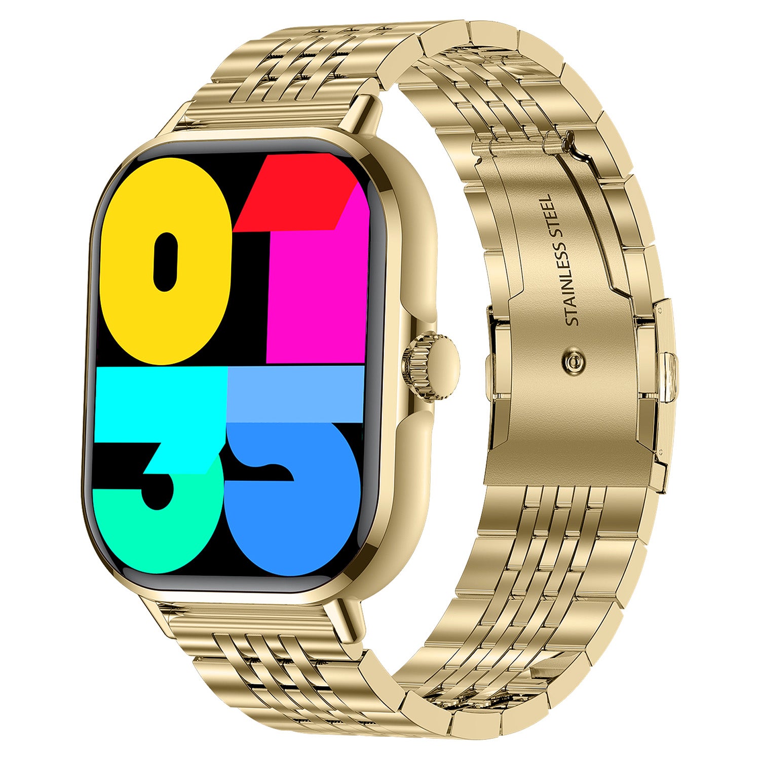 Smartwatch Nu Nordic Sport Travel Correa Tipo Jubilee de Acero Inoxidable Dorado