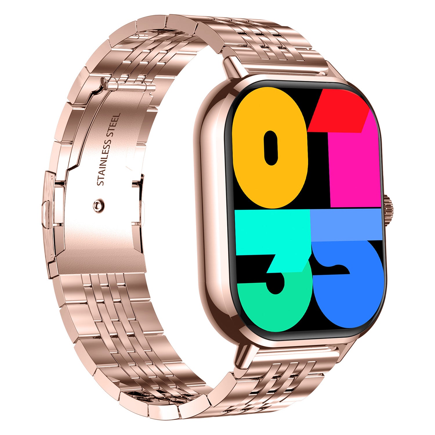 Smartwatch Nu Nordic Sport Travel Correa Tipo Jubilee de Acero Inoxidable Oro Rosa