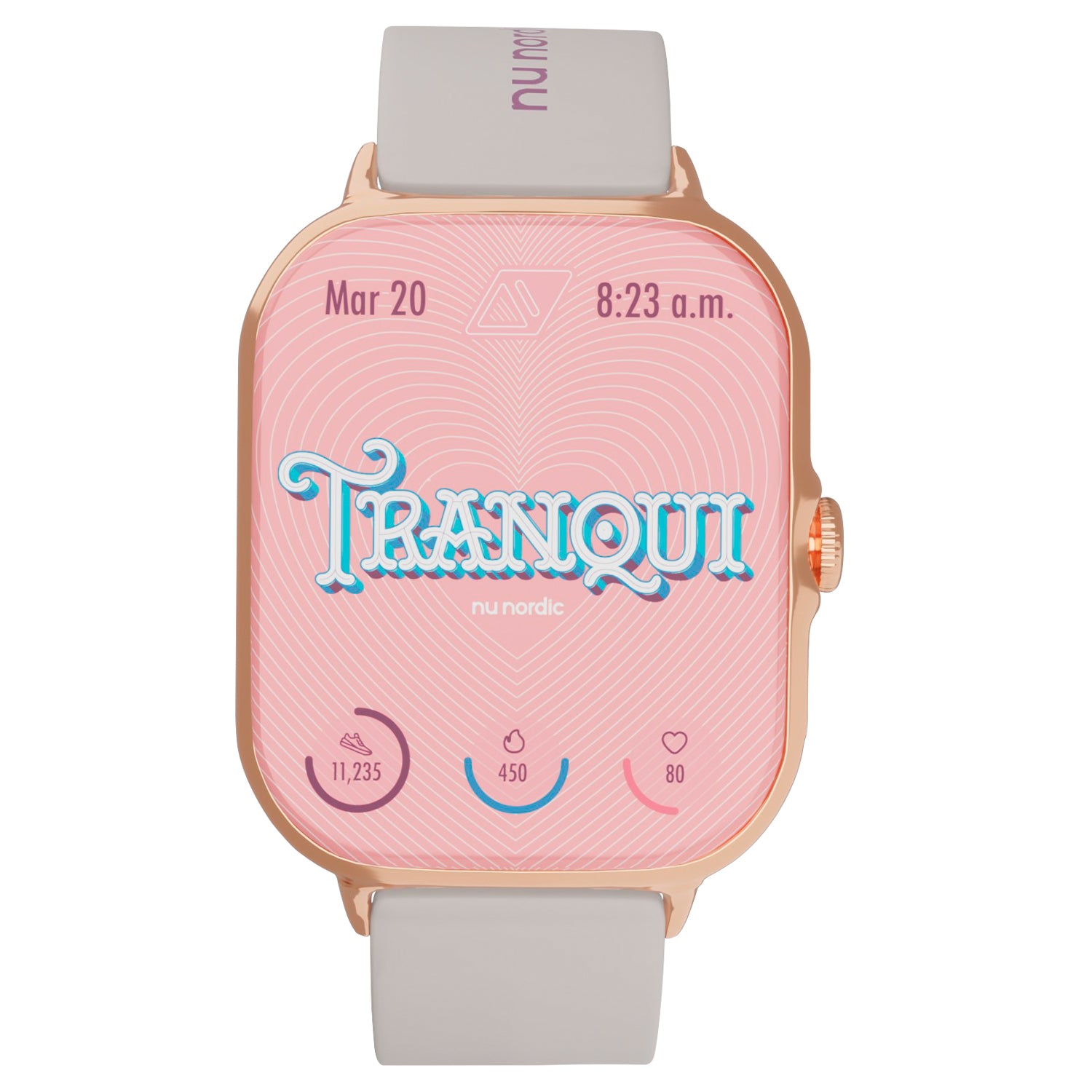 Smartwatch Nu Nordic + Chisko Romo con Correa de Silicón