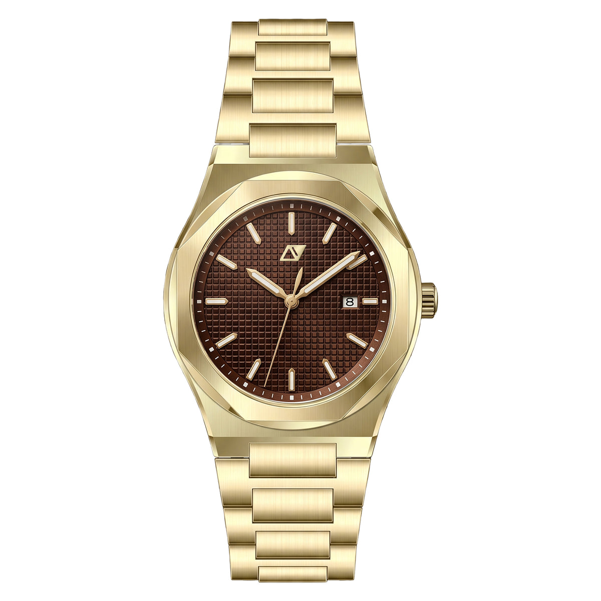 Reloj Nu Nordic Análogo | Carátula Texturizada | Extensible de Acero Inoxidable