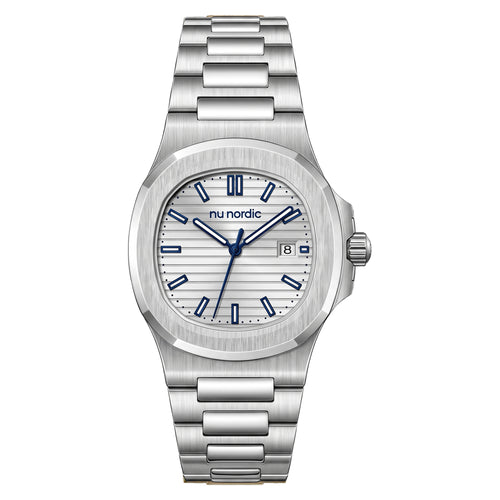 Reloj Nu Nordic Análogo | Carátula con Fechador | Extensible de Acero Inoxidable