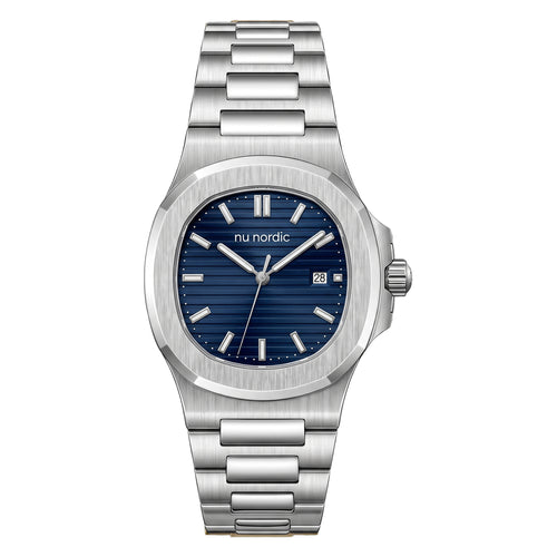 Reloj Nu Nordic Análogo | Carátula con Fechador | Extensible de Acero Inoxidable
