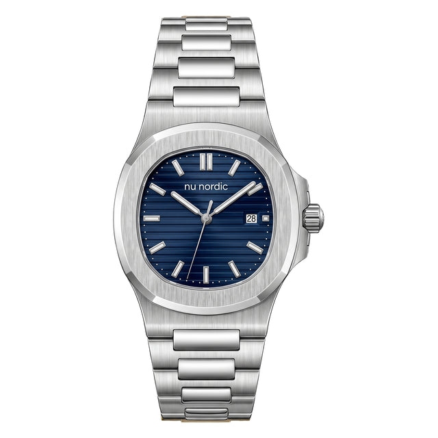 Reloj Nu Nordic Análogo | Carátula con Fechador | Extensible de Acero Inoxidable