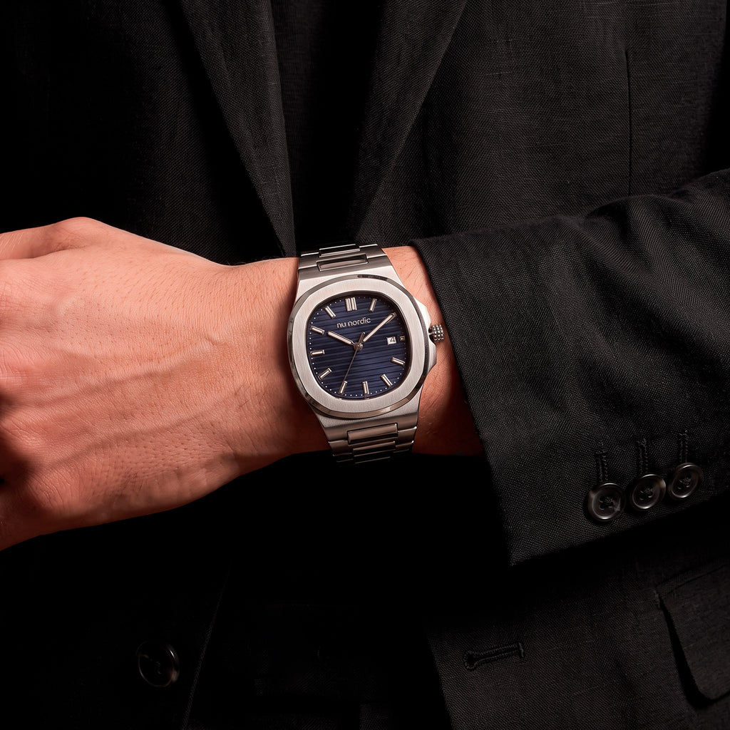 Reloj Nu Nordic Análogo | Carátula con Fechador | Extensible de Acero Inoxidable