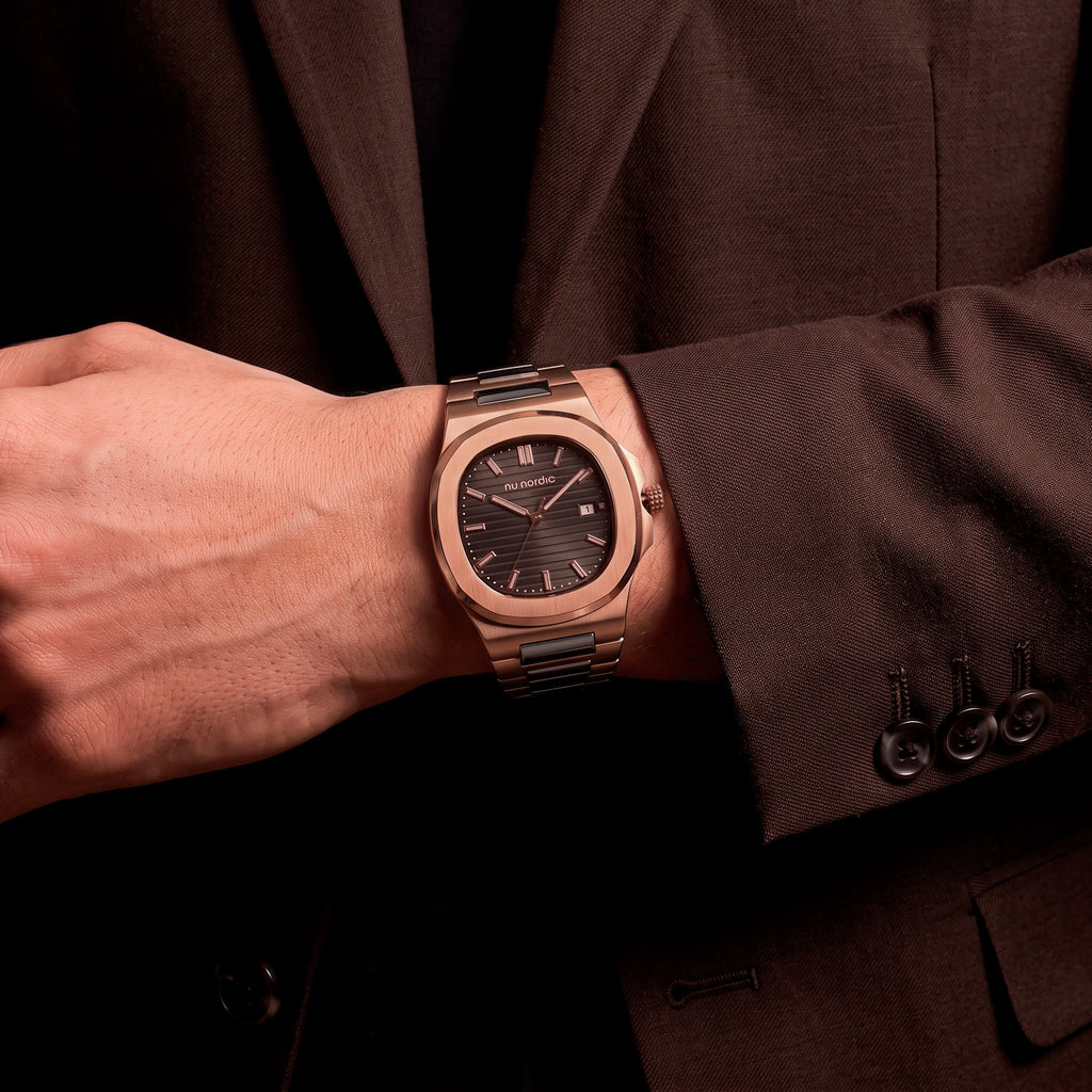 Reloj Nu Nordic Análogo | Carátula con Fechador | Extensible de Acero Inoxidable