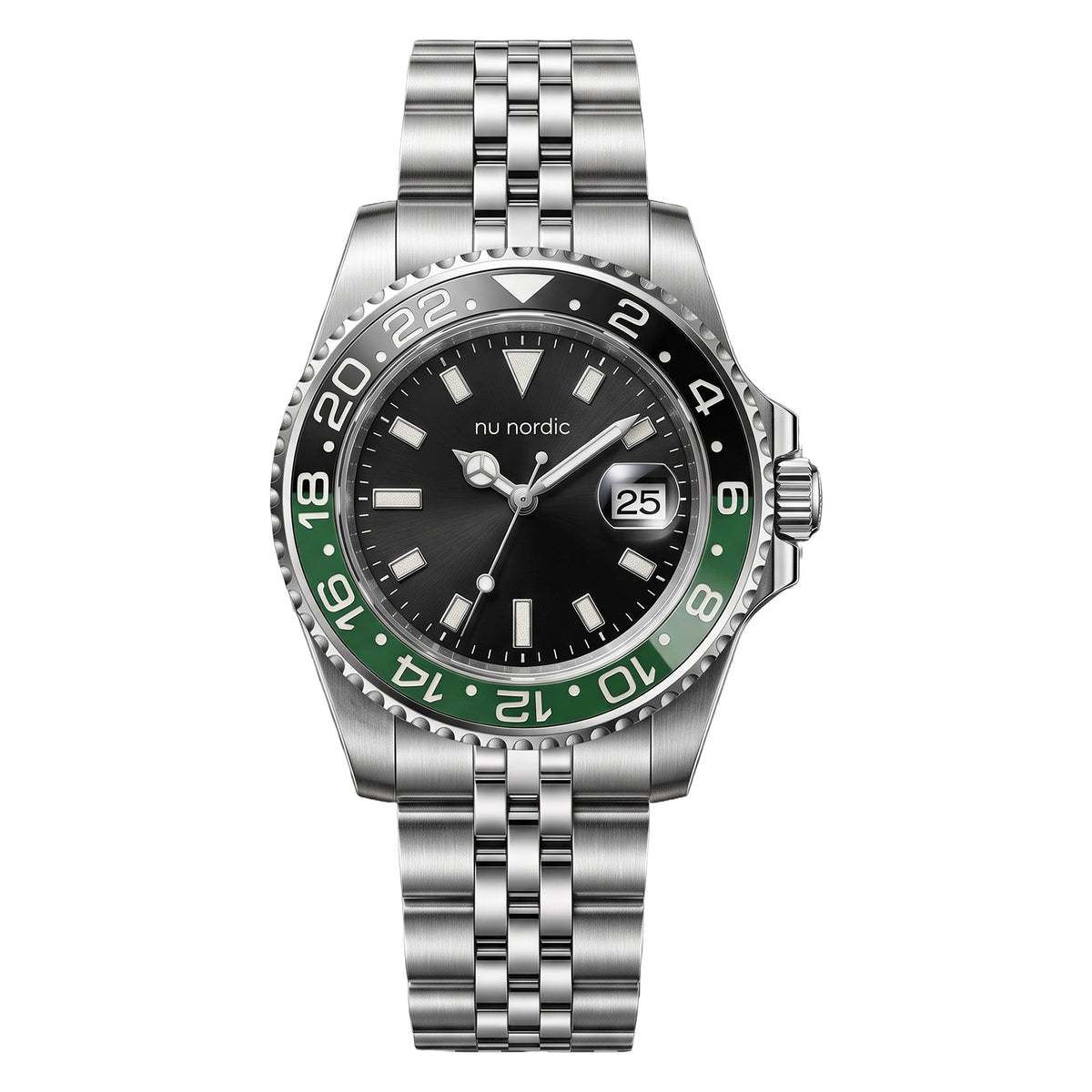 Reloj Nu Nordic Análogo | Simulador en Bisel | Extensible de Acero Inoxidable