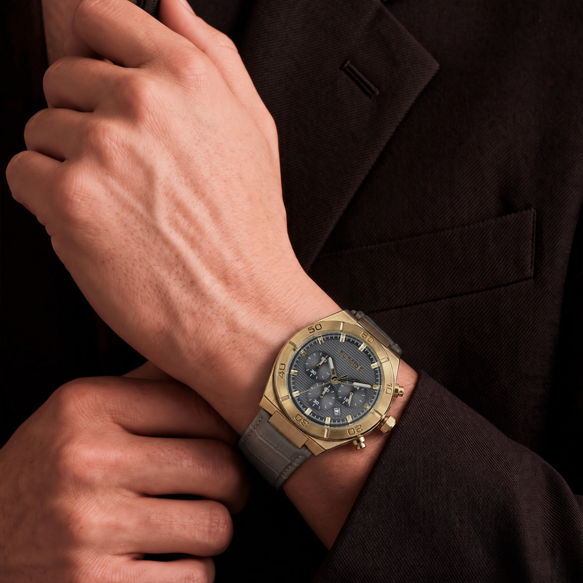 Reloj Nu Nordic Análogo | Simuladores en Carátula | Correa de Tactopiel