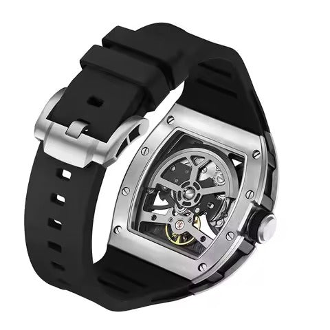 Reloj Nu Nordic Análogo Automático Caballero | Carátula con Elementos del Espacio | Correa de Silicón