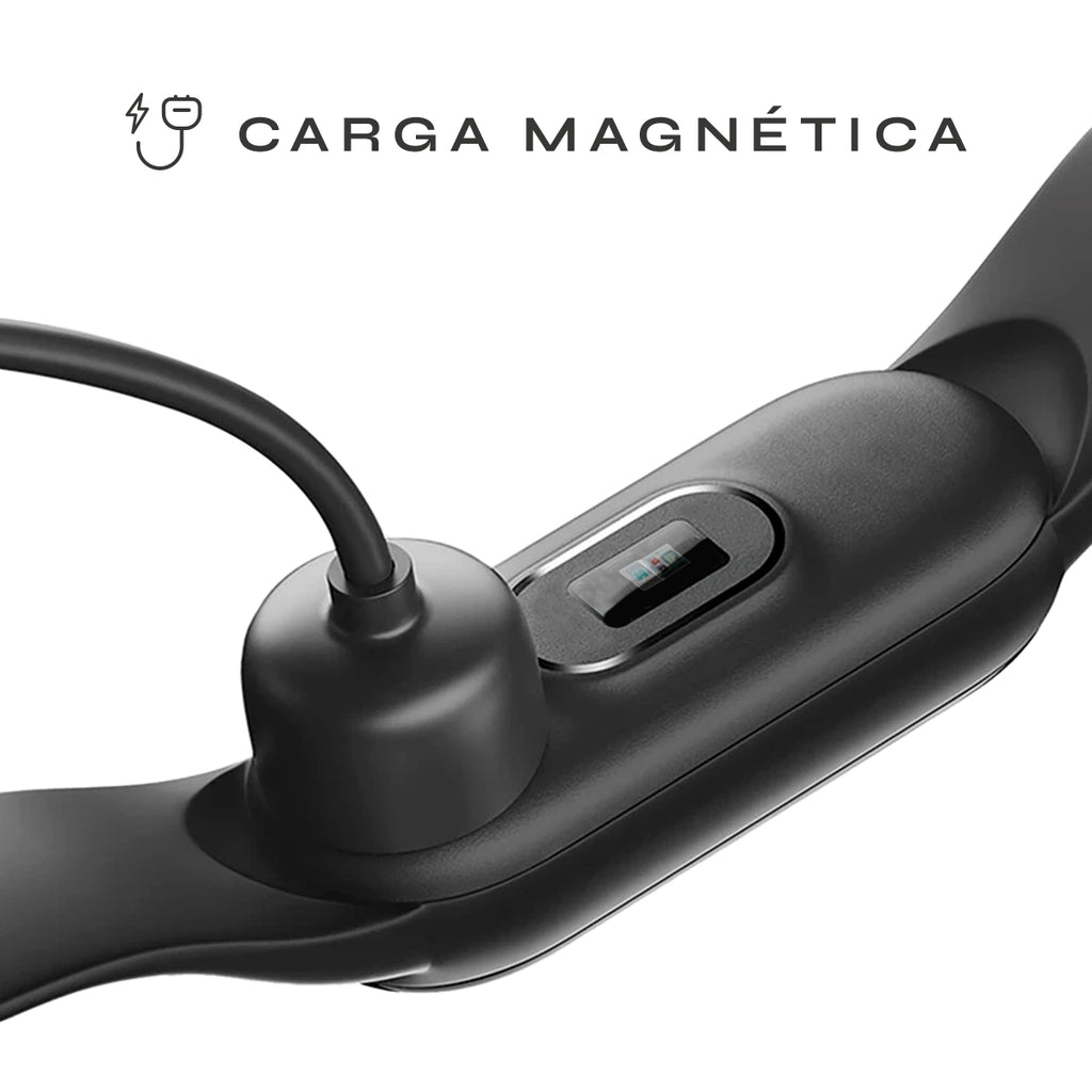 Reloj Smartband Nu Nordic Correa Caucho y Caja Ovalada Negro