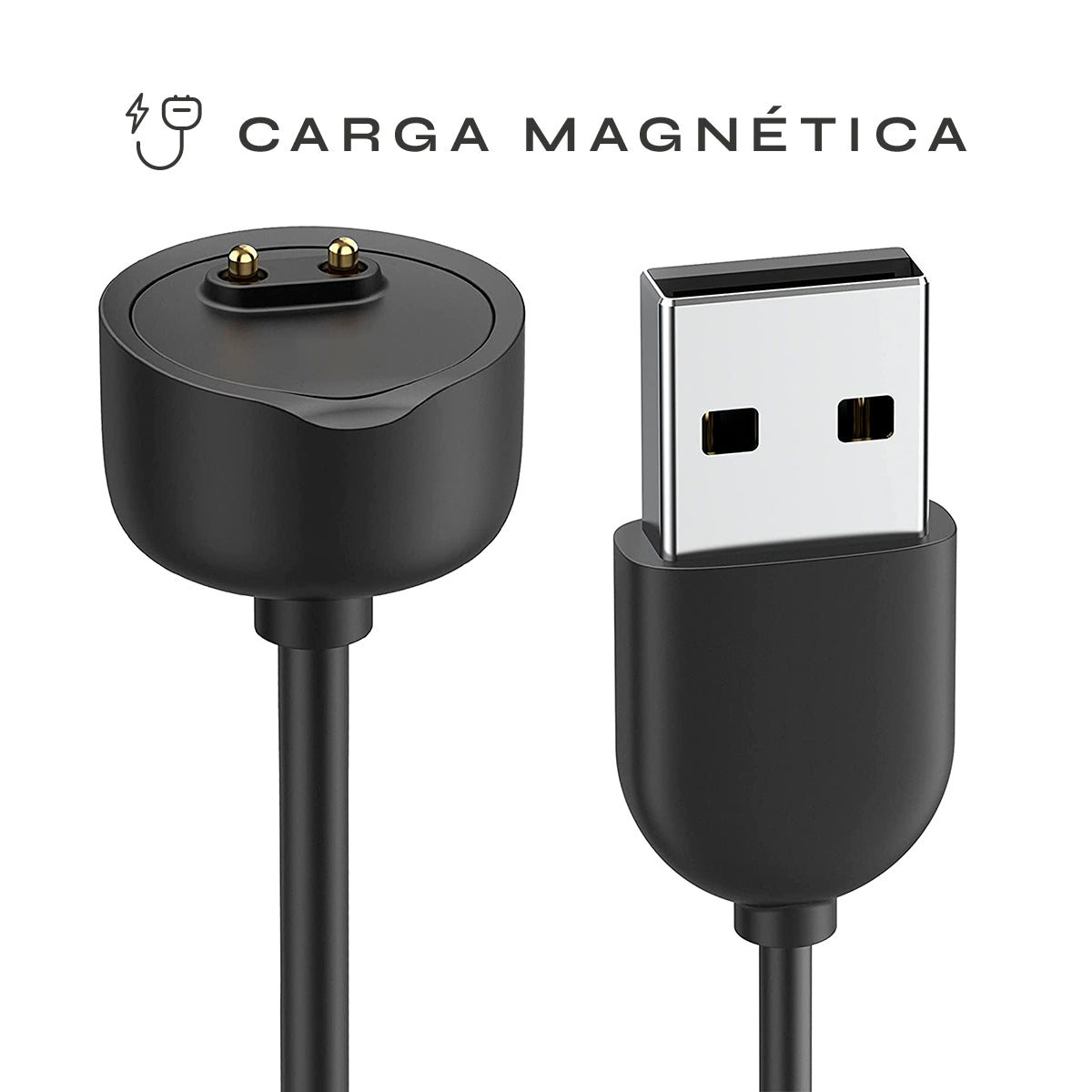 Reloj Smartband Nu Nordic Correa Caucho y Caja Ovalada Negro