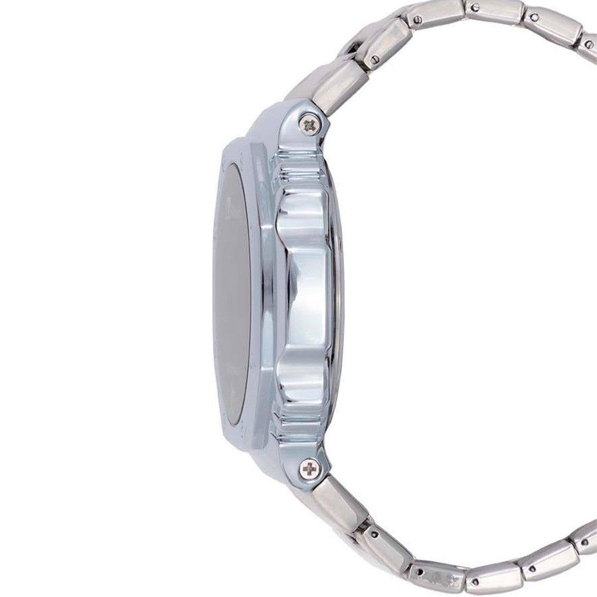 Reloj Nu Nordic Digital Caja Octagonal Extensible Metal Plateado