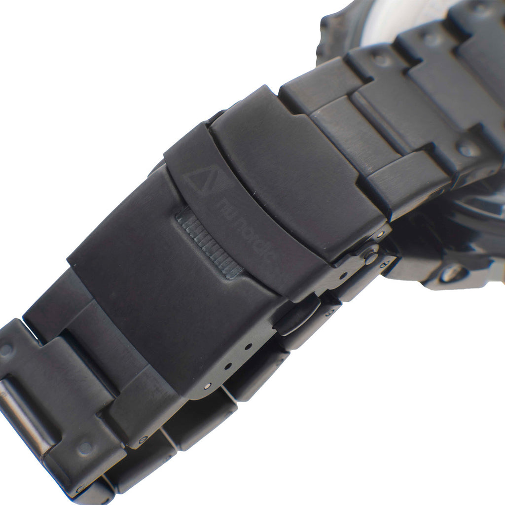 Reloj Nu Nordic Digital Caja Octagonal Extensible Metal Color Negro