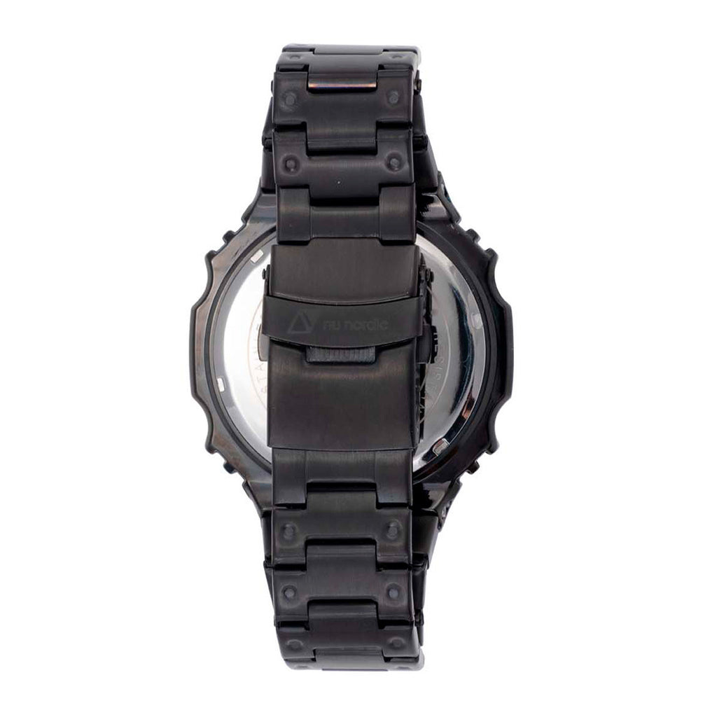 Reloj Nu Nordic Digital Caja Octagonal Extensible Metal Color Negro