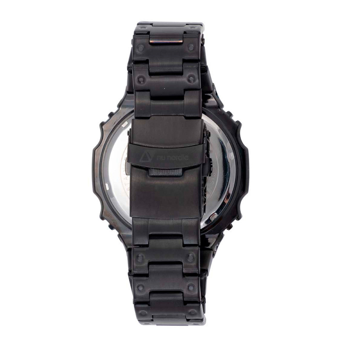 Reloj Nu Nordic Digital Caja Octagonal Extensible Metal Color Negro