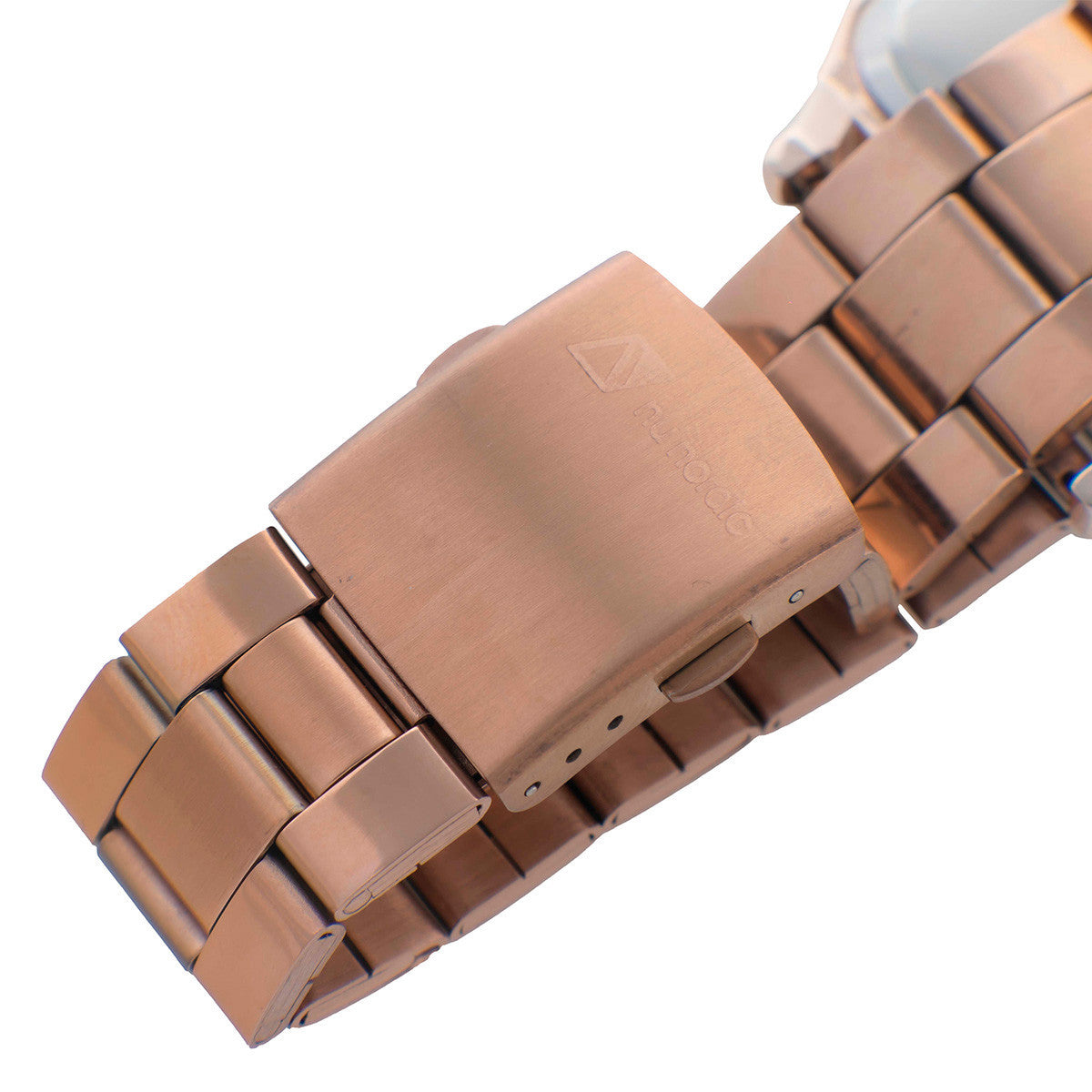 Reloj Nu Nordic Digital Caja Octagonal Extensible Metal Dorado