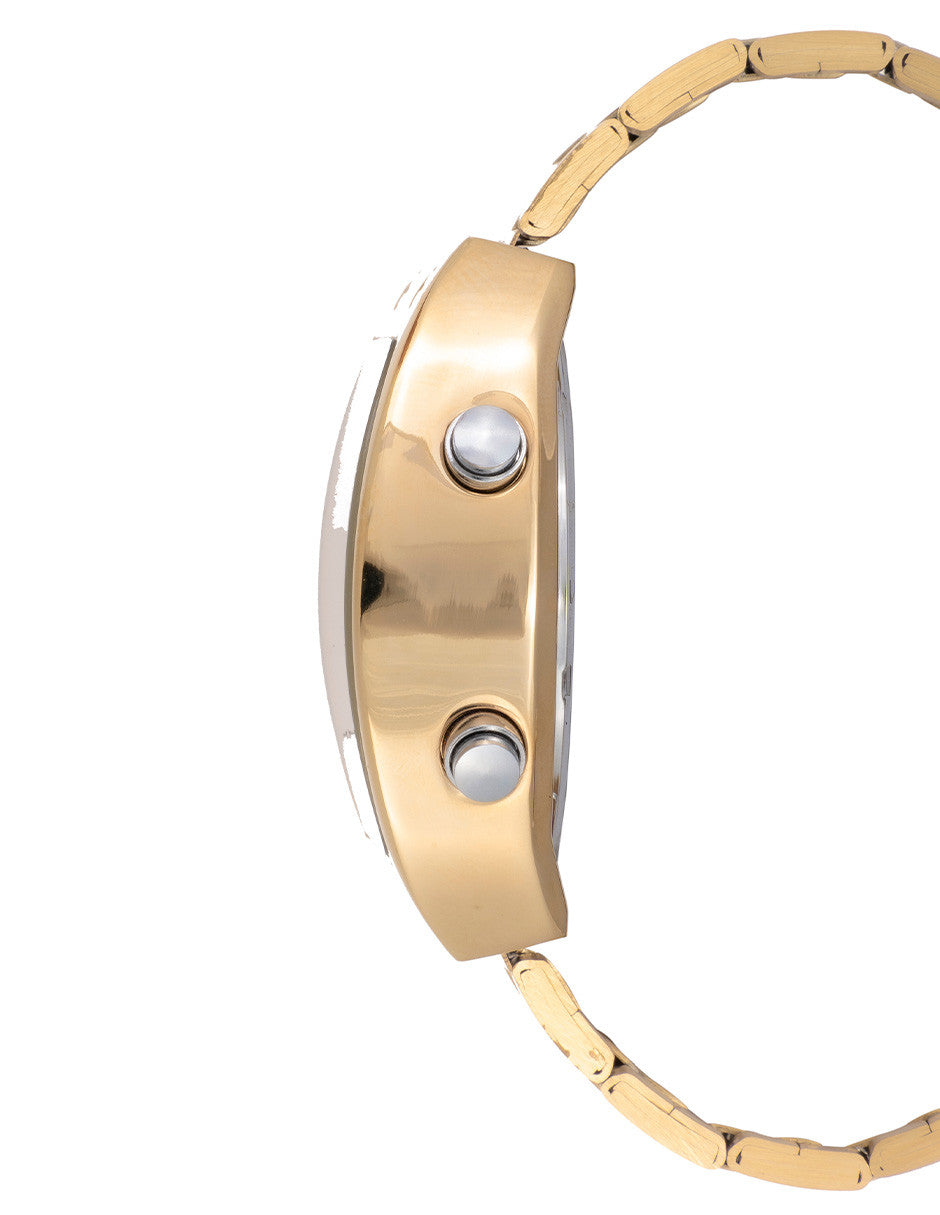 Reloj Digital Nu Nordic Extensible de Acero Inoxidable con Broche