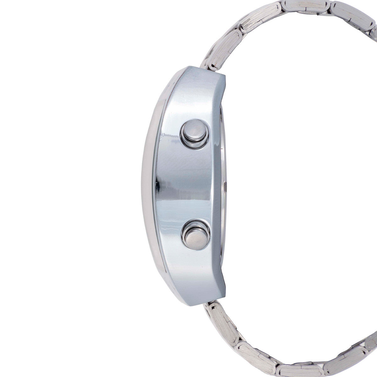 Reloj Digital Nu Nordic Extensible de Acero Inoxidable con Broche