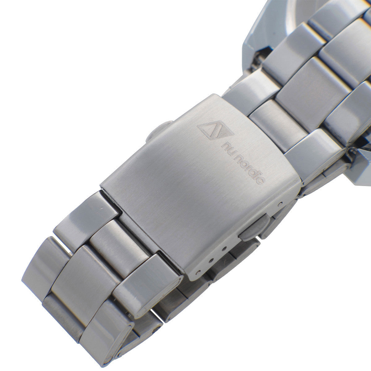 Reloj Digital Nu Nordic Extensible de Acero Inoxidable con Broche